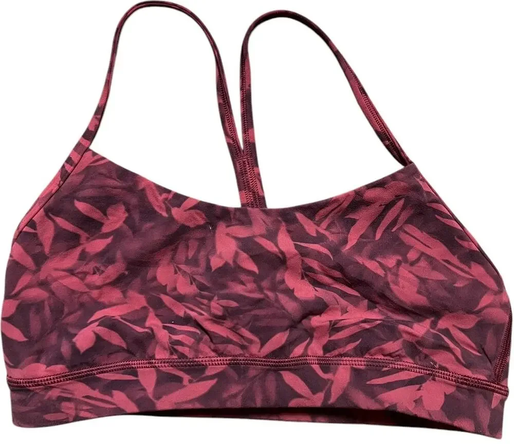 Lululemon Women's Bra Light Support Red Leaf *Dimensions in Picture*